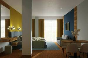 Изображение Изображение: Семейный номер на первом этаже с видом на поселок #1 #4